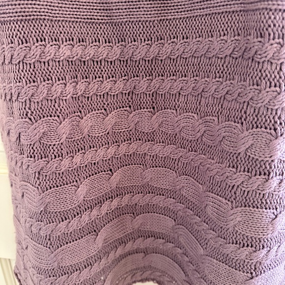 BAMBOO TRADERS KNITTED LAVENDER TOP-EUC/XL - Picture 2 of 5